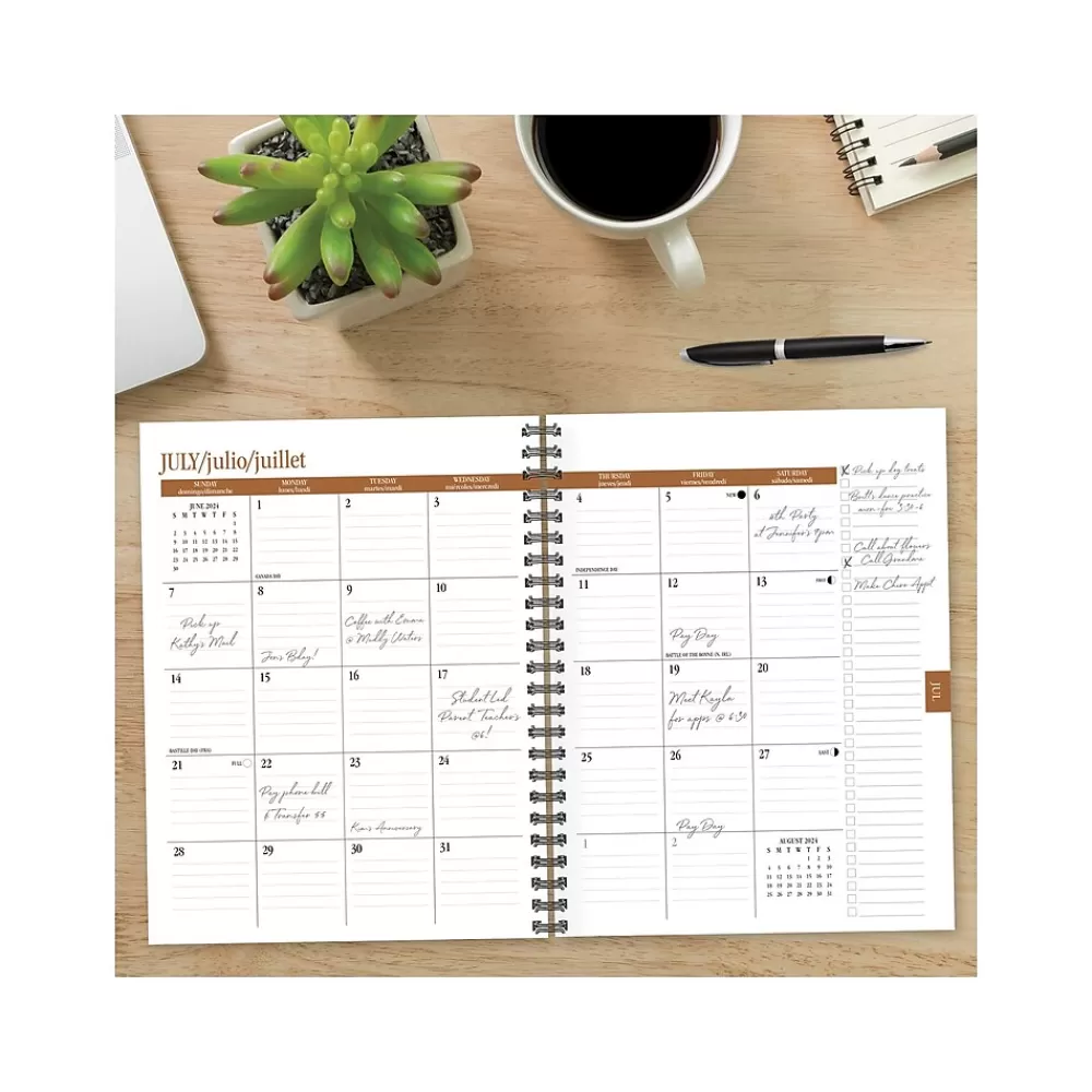 Willow Creek Academic Planners<2024-2025 Botanical Fruit 6.5" x 8.5" Academic Weekly & Monthly Planner, Paper Cover, Multicolor (46227)