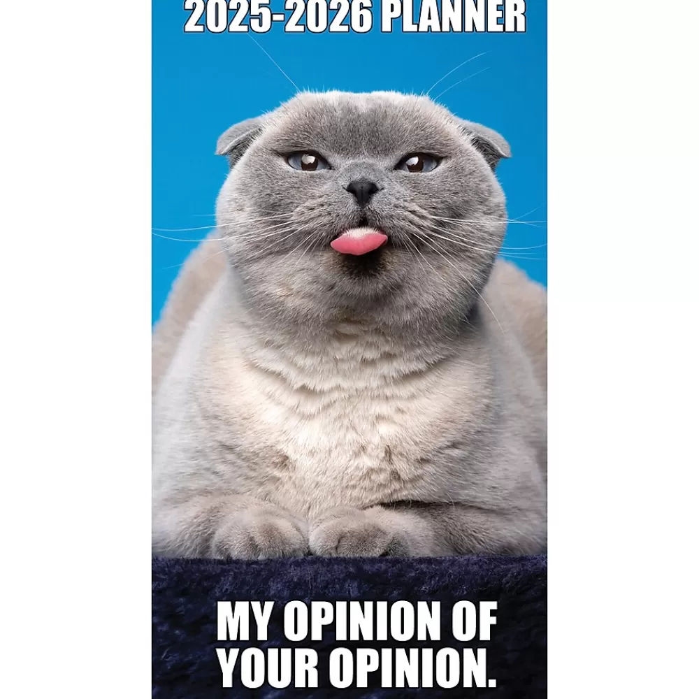 Willow Creek 2025 Planners<2025 Cat-astrophe 3.5" x 6.5" Monthly Planner Cover, Multicolored (46906)