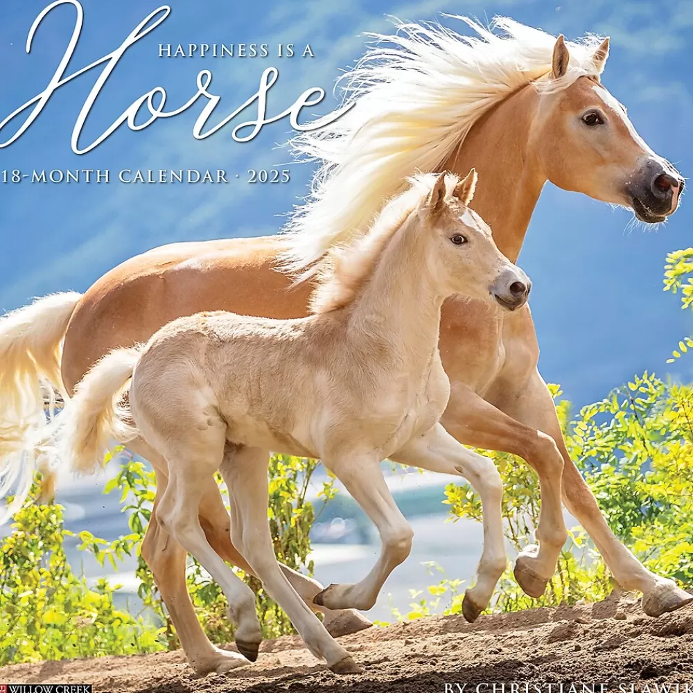 Willow Creek 2025 Calendars<2025 Happiness is a Horse 12" x 12" Monthly Wall Calendar (43271)