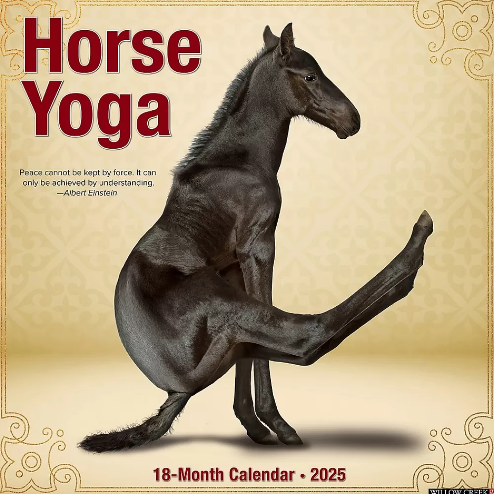 Willow Creek 2025 Calendars<2025 Horse Yoga 12" x 12" Monthly Wall Calendar (43370)