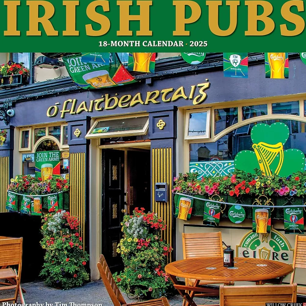 Willow Creek 2025 Calendars<2025 Irish Pubs 12" x 12" Monthly Wall Calendar (43516)