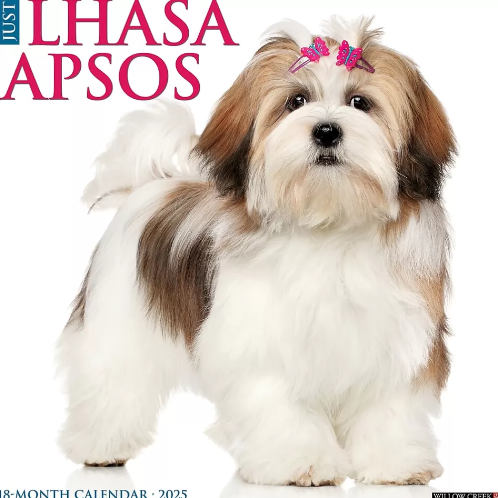 Willow Creek 2025 Calendars<2025 Just Lhasa Apsos 12" x 12" Monthly Wall Calendar (43707)