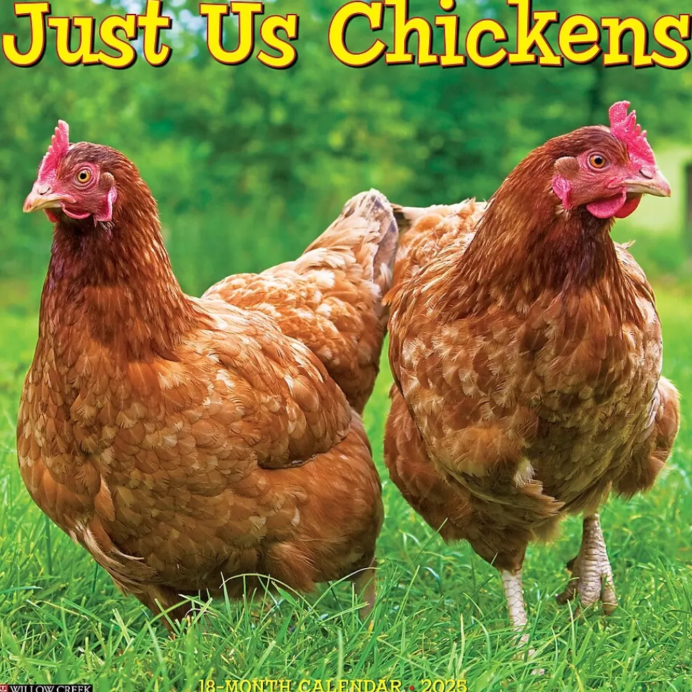 Willow Creek 2025 Calendars<2025 Just Us Chickens 12" x 12" Monthly Wall Calendar (43592)