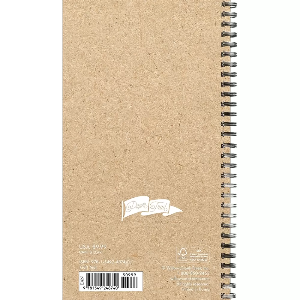 Willow Creek 2025 Planners<2025 Kraft Year 3.5" x 6.5" Weekly Planner Cover (48740)