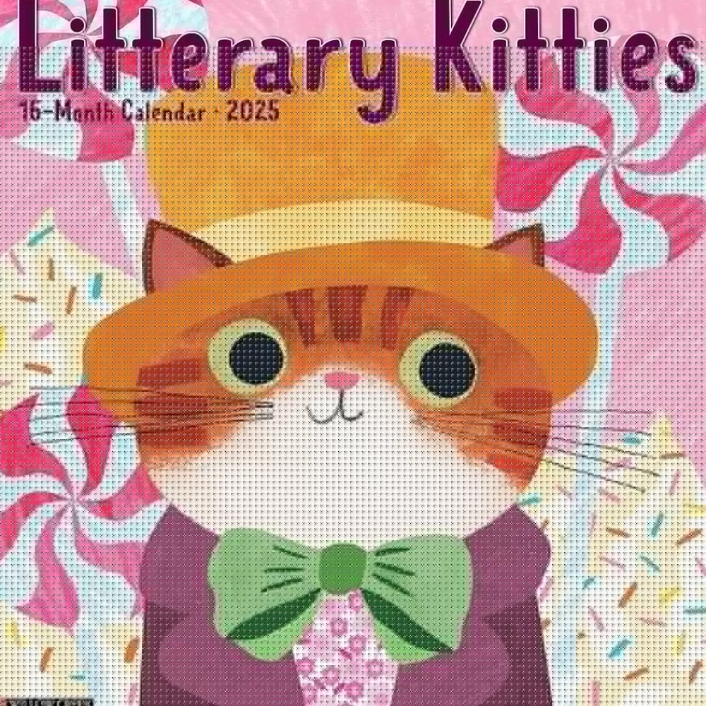 Willow Creek 2025 Calendars<2025 Litterary Kitties 12" x 12" Monthly Wall Calendar (43769)