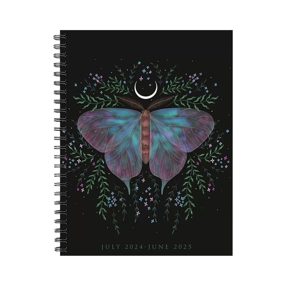 Willow Creek Academic Planners<2024-2025 Mystic Butterfly 6.5" x 8.5" Academic Weekly & Monthly Planner, Paper Cover, Multicolor (47460)