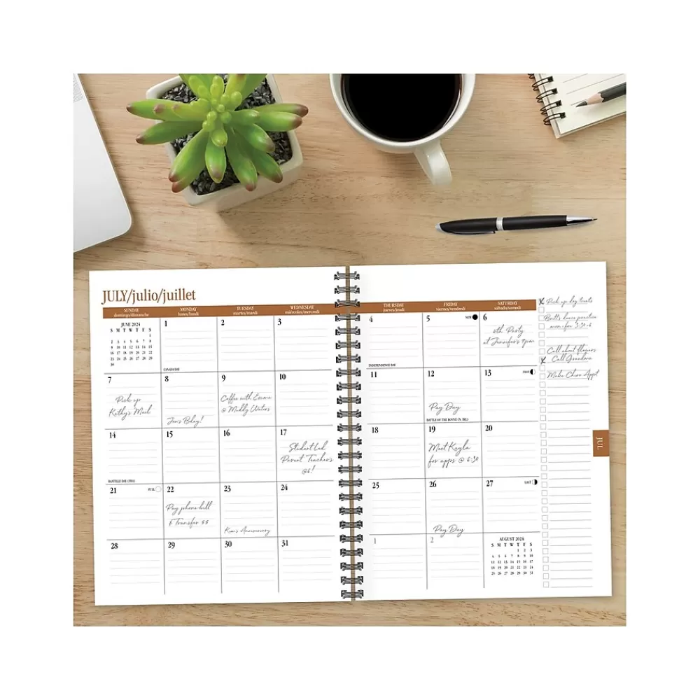Willow Creek Academic Planners<2024-2025 Mystic Butterfly 6.5" x 8.5" Academic Weekly & Monthly Planner, Paper Cover, Multicolor (47460)