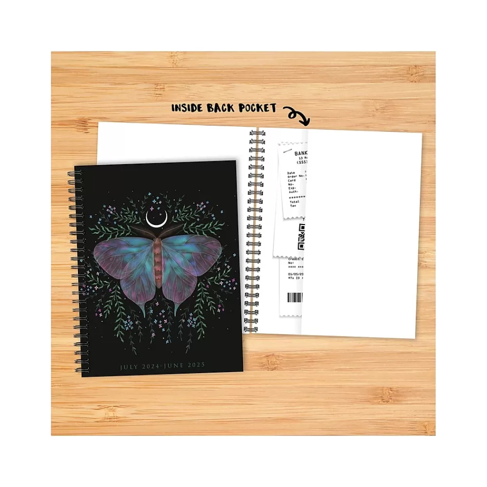 Willow Creek Academic Planners<2024-2025 Mystic Butterfly 6.5" x 8.5" Academic Weekly & Monthly Planner, Paper Cover, Multicolor (47460)