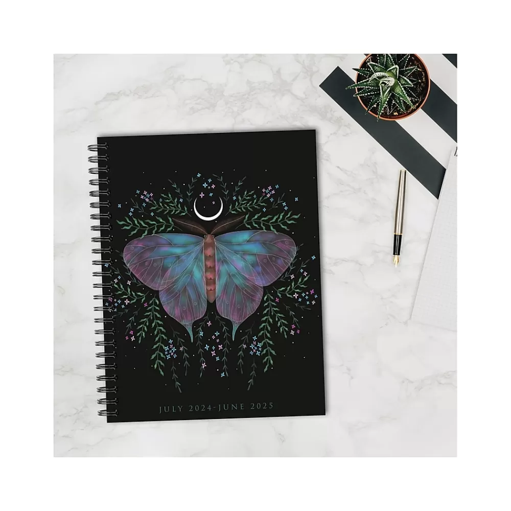 Willow Creek Academic Planners<2024-2025 Mystic Butterfly 6.5" x 8.5" Academic Weekly & Monthly Planner, Paper Cover, Multicolor (47460)
