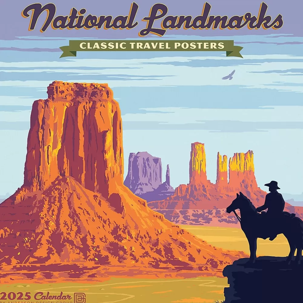 Willow Creek 2025 Calendars<2025 National Landmarks 12" x 12" Monthly Wall Calendar (44117)