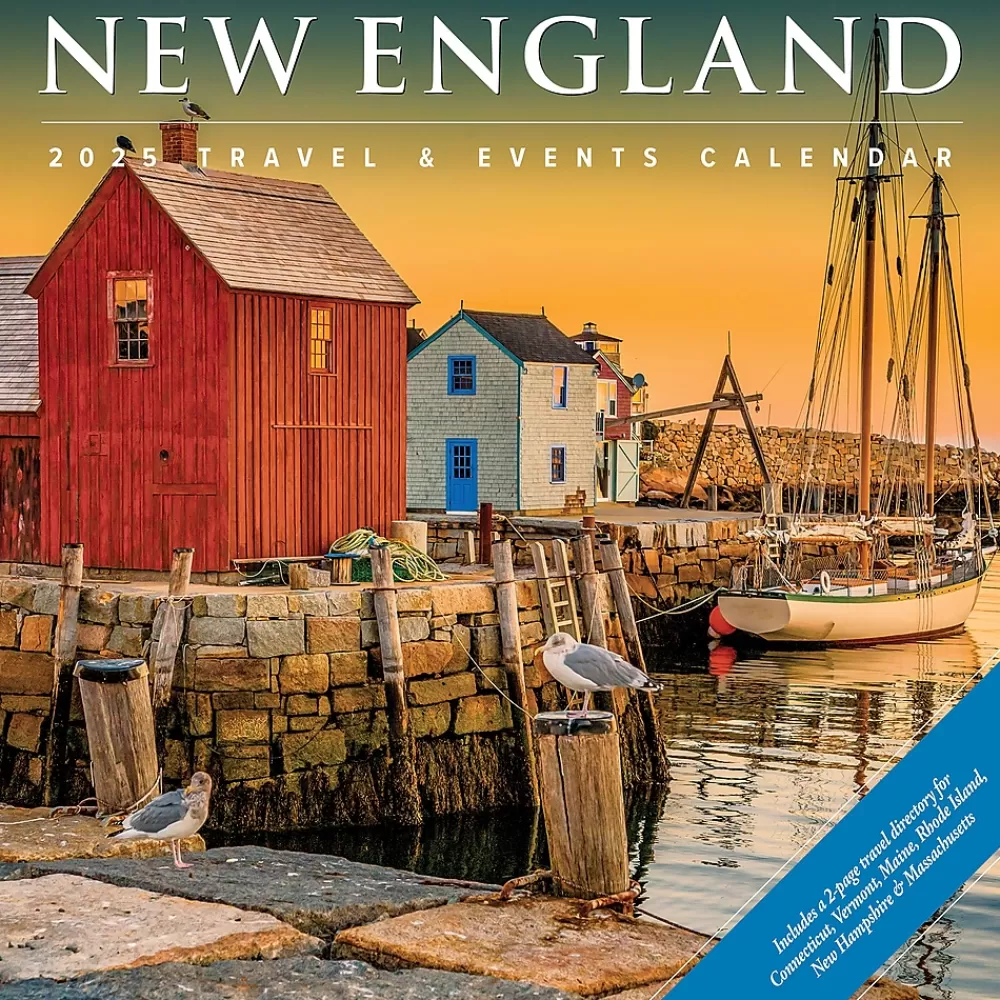 Willow Creek 2025 Calendars<2025 New England 12" x 12" Monthly Wall Calendar (44155)