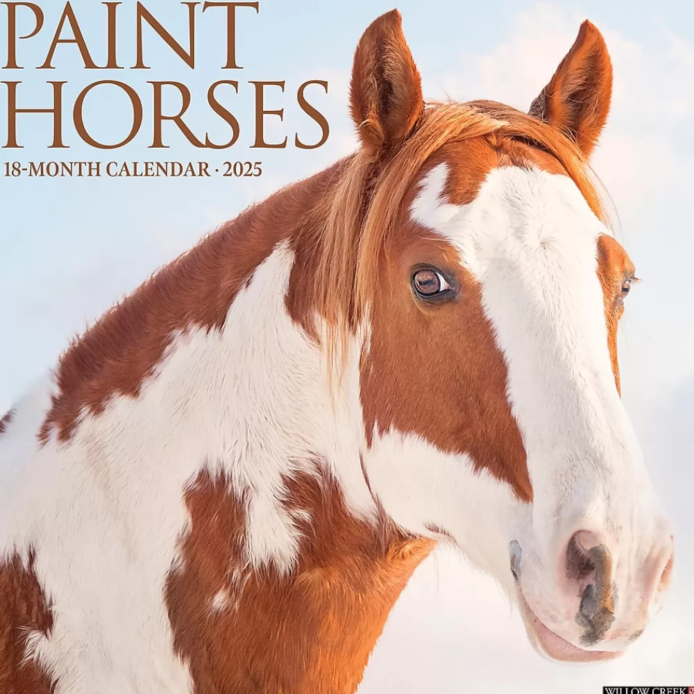 Willow Creek 2025 Calendars<2025 Paint Horses 12" x 12" Monthly Wall Calendar (44353)