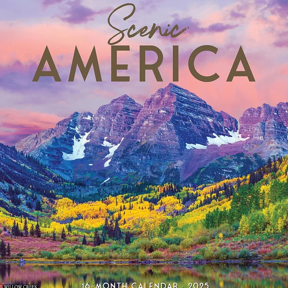 Willow Creek 2025 Calendars<2025 Scenic America 12" x 12" Monthly Wall Calendar (48221)