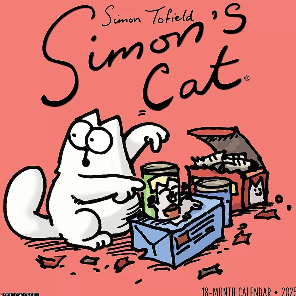 Willow Creek 2025 Calendars<2025 Simon's Cat 12" x 12" Monthly Wall Calendar (44919)