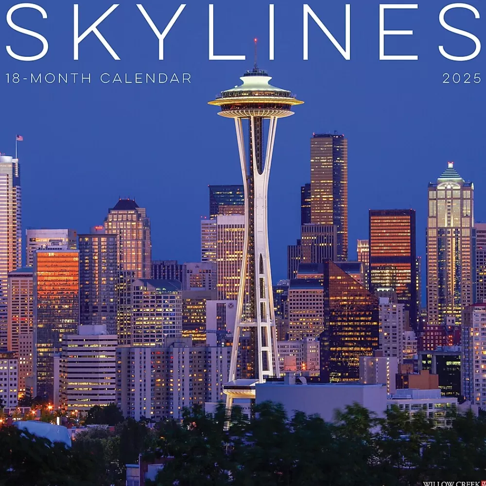 Willow Creek 2025 Calendars<2025 Skylines 12" x 12" Monthly Wall Calendar (44926)