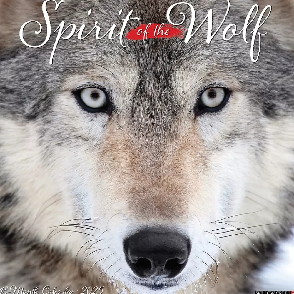 Willow Creek 2025 Calendars<2025 Spirit of the Wolf 12" x 12" Monthly Wall Calendar (45008)