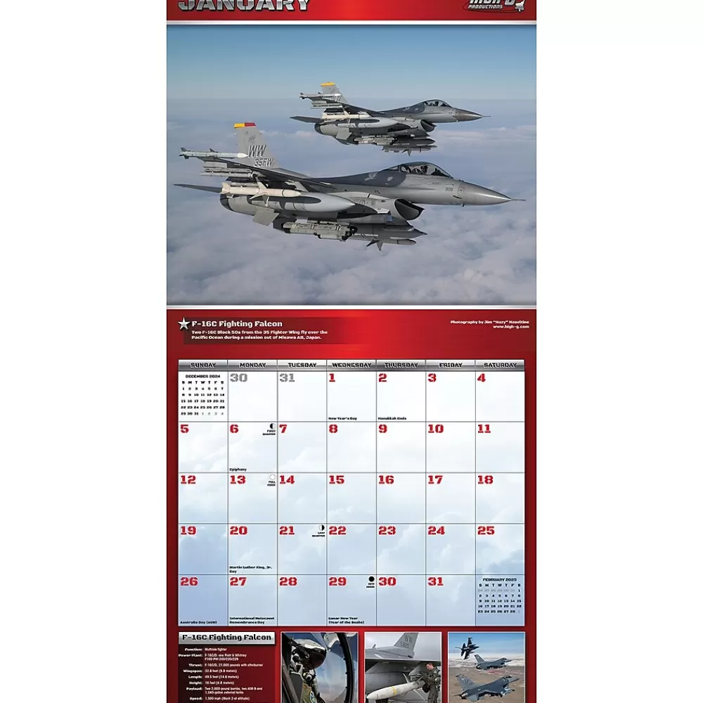 Willow Creek 2025 Calendars<2025 The Sky is the Limit 12" x 12" Monthly Wall Calendar (45107)