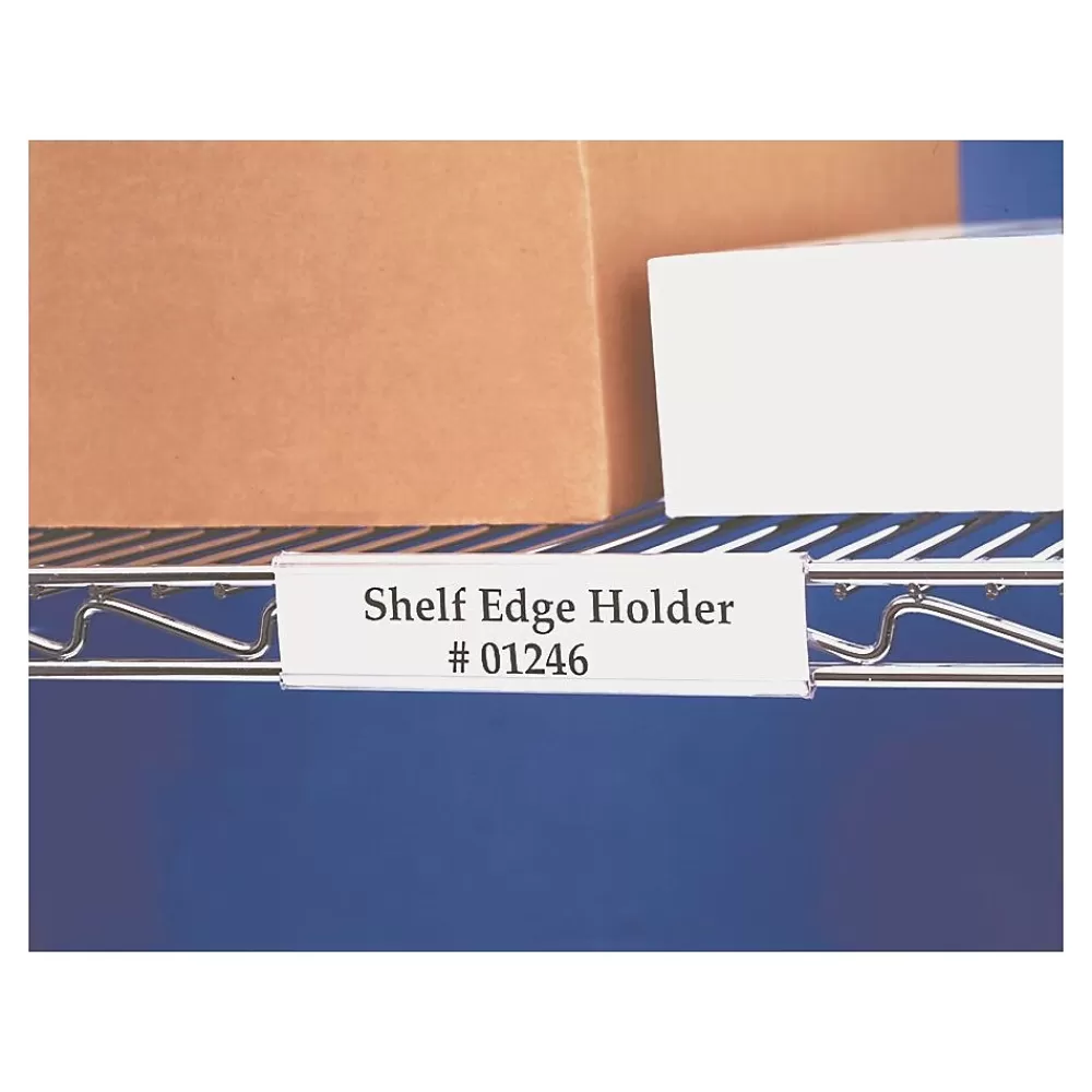 Wire-Rac Labels<Angled Snap-On Label Holders, 3" x 1 5/16, 25/Carton