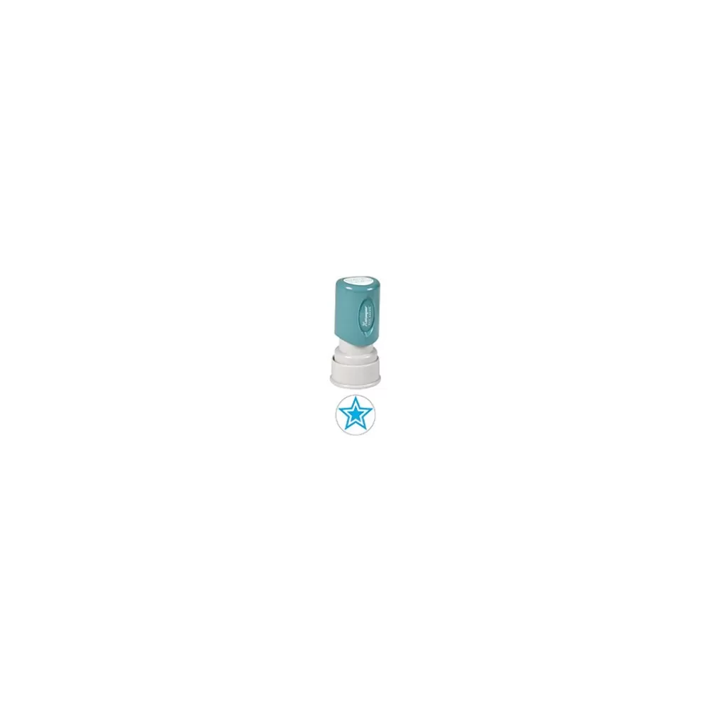 Cosco Stamps & Stamp Pads<Xstamper Pre-inked Stamp, Light Blue Ink "Star" (036005)