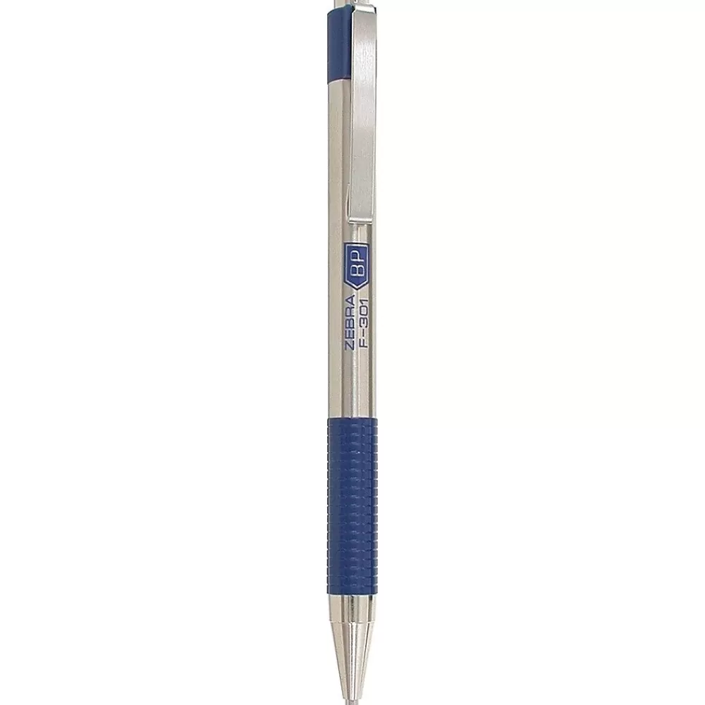 Zebra Pens<F-301 Retractable Ballpoint Pen, Fine Point, 0.7mm, Assorted Ink, 4 Pack (27174)